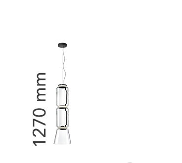 トリートユアセルフsatin balloonpeplumminionepiece Noctambule Suspension 1 Low Cylinder and Cone ペンダント | Flos