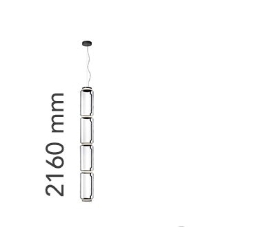 Noctambule Suspension 1 Low Cylinder and Cone ペンダント | Flos